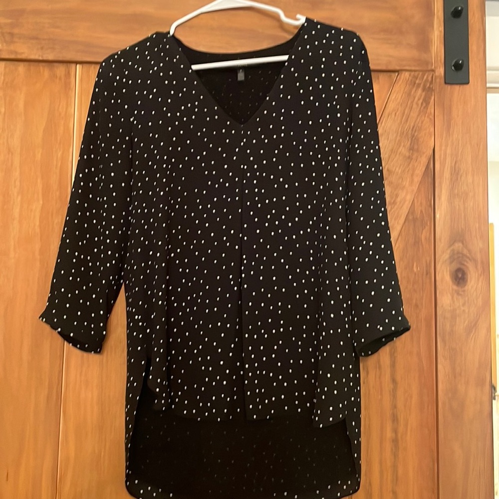 Beautiful black blouse size 2. White House black market